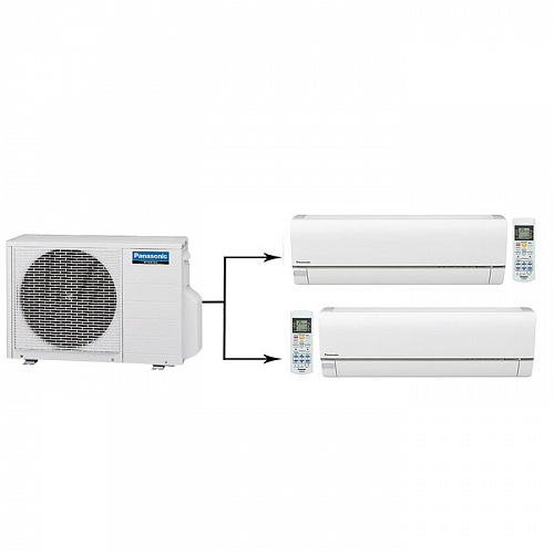 Внутренний блок мульти сплит-система на 2 комнаты Panasonic CU-2E15PBD/CS-E7RKDW*2шт от интернет-магазина ClimateON